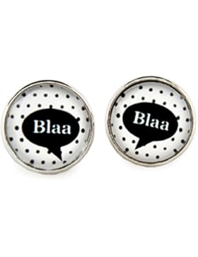 Miss Lovie Damen Ohrstecker Spruch 