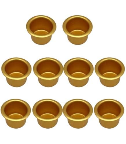 30 stuks kaarseninzet van metaal, mini-kaarsenhouder, creatieve mini-kaarsenhouder van metaal voor boomkaarsen, poppenkaarsen, piramidekaarsen, tafelkaarsen en theelichtjes, theelichthouder (zilver