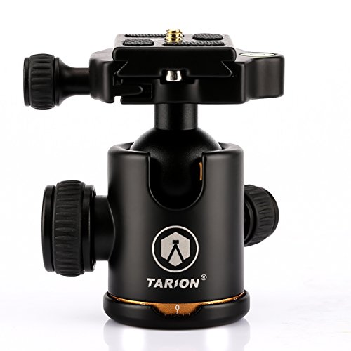 TARION Q02 Kugelkopf Stativkopf inkl. Schnellwechselplatte Zwei Wasserwaage (6kg Tragkraft, Hhe 98mm, Gewicht 365g, Aluminium) TARION Q02 Kugelkopf Stativkopf inkl. Schnellwechselplatte Zwei Wasserwaage (6kg Tragkraft, Hhe 98mm, Gewicht 365g, Aluminium)