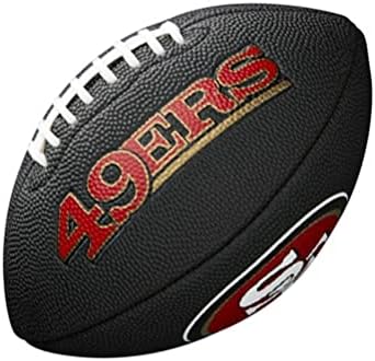 Wilson MINI NFL TEAM SOFT TOUCH FB BL SF, Schwarz