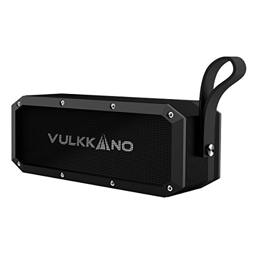VULKKANO Blast - Altavoz bluetooth, resiste agua y arena, inalámbrico, portátil estéreo compatible com iphone, android, ordenador, tv