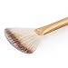 Familizo Professional 1Pc Artificial Fiber Fan Brush Portable Slim Professional Makeup Brush (Brown)