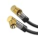 Produktbild KabelDirekt - SAT Kabel 90° gewinkelt - 10m - (F-Stecker, 75 Ohm, F-Stecker Koaxialkabel geeignet für TV, HDTV, Radio, DVB-T2, DVB-C, DVB-S, DVB-S2) - PRO Series