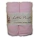 2 x Baby Cot Fitted sheet 60x120 100% Jersey Cotton - Pink