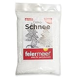 Kunstschnee im Beutel 170g - funkelnd glitzernder Dekoschnee...