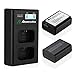 Price comparison product image Powerextra 2 Pack NP-FW50 Battery and Dual LCD Battery Charger Compatible with Sony Alpha a6500, a6300, a6000, a7s, a7, a7s ii, a5100, a5000, a3000, a7r, a7 ii, NEX 3/5/7 Series