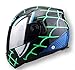 Produktbild Henpooseng Racing Iron-Man Helme Vollgesichts Motorrad Helm Spider Doppelscheibe Casco Motorrad Spider Man Green XL