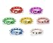 Produktbild UltraByEasyPeasyStore 6 Gemischten Spike Blinkende LED-Armbänder Spikey Quality Glowing Light Up Beleuchtendes Armband für Partys Raves Tänze und Events Feiern Party Bags Dance Rave Concert Glow