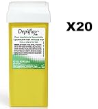 Deja la piel seda y liso 20 roll-on dépilatoire depilflax Natural