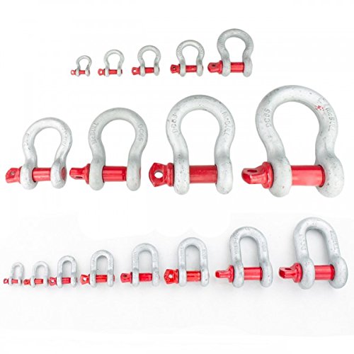 6,5 Tonnen geschweift Hochfeste Schäkel Schaekel Rundschäkel Verbinder GK8 6500 kg