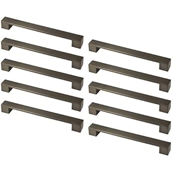 Gedotec Möbelgriff Edelstahl 192 mm Schubladen-Griff eckig Küchengriff