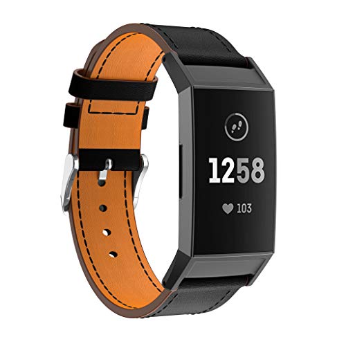 Metal Fitbit Charge 3 strap,HZSIKAO Crystal Adjustable watch straps Replacement watch band for Fitbit Charge 3