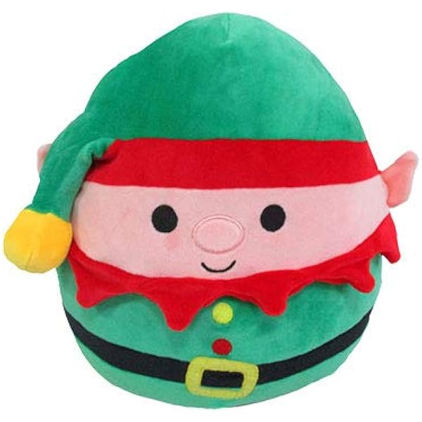 Squishmallow 8 Emmy The Christmas Elf Official Kellytoy Holiday Plush