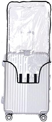Luggage Protector Suitcase Cover PVC Bag Dust proof Travel Suitcase Fits Most 20"22"24"26"28"30" (24" (16.1"L x 11.0"W x 24.0"H))