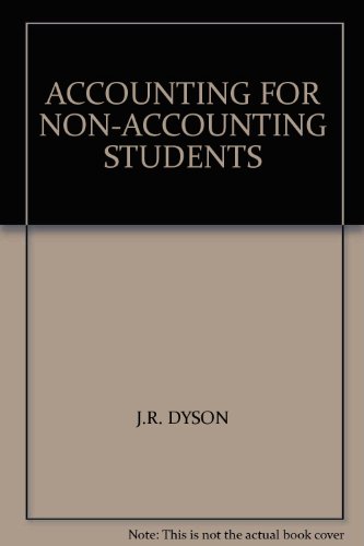 Book's Cover of Accounting for NonAccounting Students