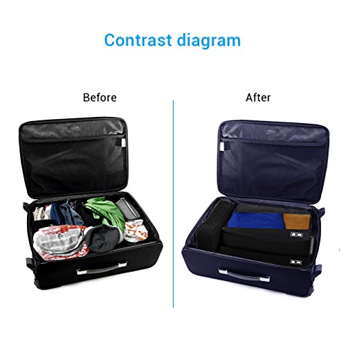 Organisateur-de-Voyage-Lot-de-3-Sacs-de-Rangement-Sac--Bagage-Cube-Voyage-pour-Accessoires-Vtements-Valise-Noir
