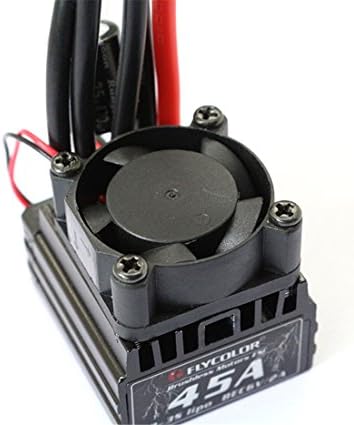 GEHOO GH Flycolor Car ESC Thunder 45A Waterproof Electronic Speed Controller With Fan Radiator For Remote Control Model Cars Toy