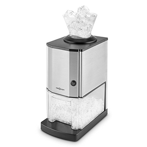 oneConcept Icebreaker Eiscrusher Eiszerkleinerer (bis 15 kg / h, 3,5 Liter Auffangbehälter, Edelstahl-Gehäuse) silber - 6