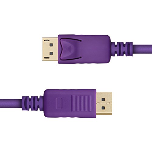DisplayPort Kabel, 1.8m DisplayPort zu DisplayPort Ultra HD 1080p 4K-Auflösung Bereit Cable (lila) von SZCTKlink - 9