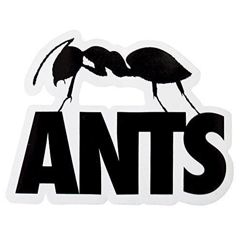 Preisvergleich Produktbild Ants Ushuaia Ibiza: Groß Ant Logo-Aufkleber - Schwarz, Einheitsgröße