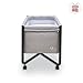 Cambrass Small Bed/Crib (52.5 x 87 x 63 cm, Urban Liso E Grey/Black)