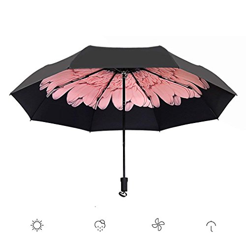 Preisvergleich Produktbild IG Sun-Regenschirm-Sonnenschutzmittel-UV... faltender weiblicher Regenschirm