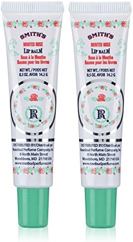 ROSEBUD PERFUMECo. Smith'S Minted Rose Lip Balm In A Tube .5 Oz - 2-Pack