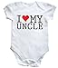 HippoWarehouse I Love My Uncle baby vest boys girls