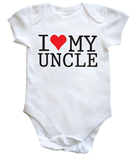 HippoWarehouse I Love My Uncle baby vest boys girls