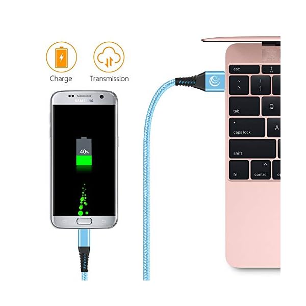 Yosou Micro USB Cable 2M 3Pack Android Charger Cable Fast Charging Cable Nylon Micro USB Charger Lead Compatible with Samsung Galaxy S6 edge S7 S5 J7 J5 J3, PS4, Xbox, Huawei Honor 7X, Y6/Y7 2019 - Image 4