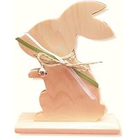 3'er-Set Zirbenhasen mit Dekoband und Glöckchen