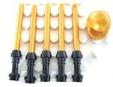 LEGO STAR WARS - 5 seltene Laserschwerter in pearl gold + goldener Helm - Star Wars