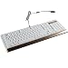 Produktbild LSHUANGJ Kabel nicht rot Regenbogen grün Achse mechanisch hintergrundbeleuchtete Gaming-Tastatur USB-Schnittstelle 104 Tasten , white