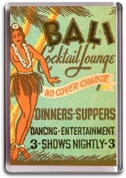 Hawaiian Bali Club Fridge Magnet