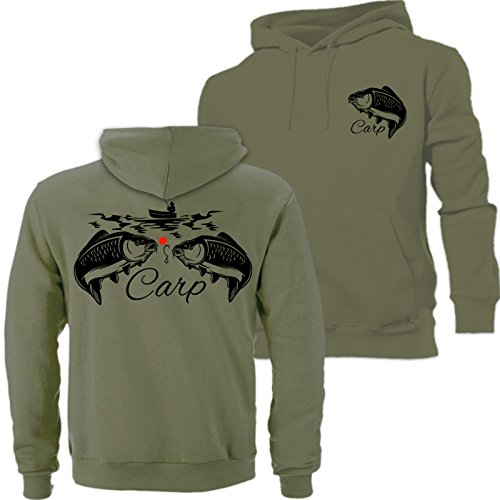 QBEC Big pour pêche à la Carpe Sweat à Capuche Hunter, la pêche, la pêche d'anniversaire idéal, pères, Inclus.
