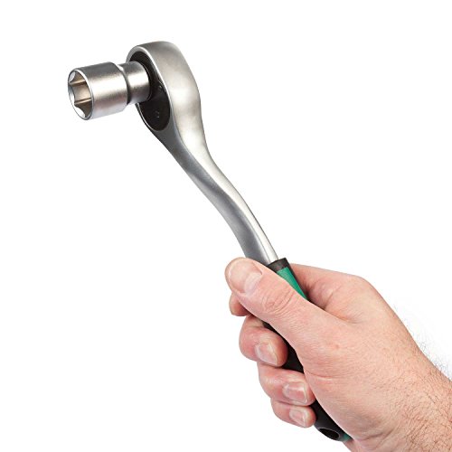 Steckschlüsselsatz 12tlg mit Halter| WIESEMANN 80065 | Chrom-Vanadium Stahl | 1/2″ Knarre | Verlängerung 125m | 10mm – 24mm | Sechskant Einsätze - 4