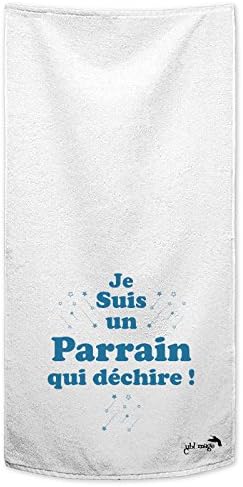 Microfiber Towel, Bath Towel, Hand Towel, Design: I'm a Godfather, Tear,, sizes available, Baptism Gift Idea, serviette50x100cm