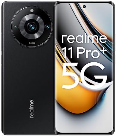 realme 11 Pro+ 5G 12+512GB Smartphone, Fotocamera SuperZoom OIS da 200 MP, Display curvo da 120 Hz, Batteria massiva da 5.000 mAh, Ricarica SUPERVOOC da 100 W, Astral Black, Versione Italiana