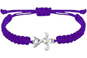 Sportybella Field Hockey Charm Bracelet- Adjustable Bracelets For Girls with Field Hockey Stick Charm. Field Hockey Jewelry Gifts for Field Hockey Players, Teams & Coaches. Friendship Bracelet.