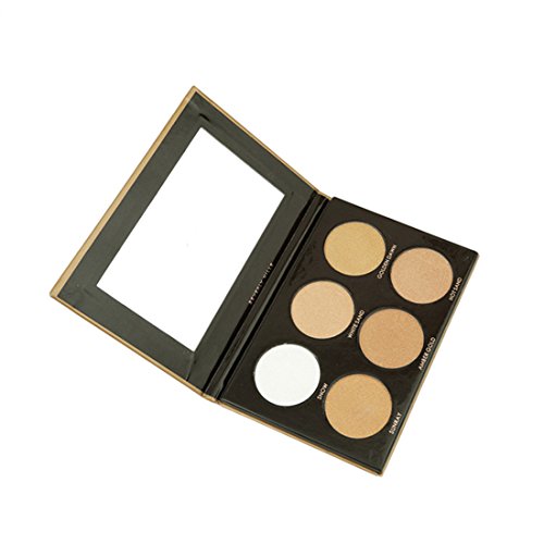 VWH Gesicht Schattierung Pulver Kontur Textmarker Trimmen Pulver Makeup Gesicht Presspulver 6 Farbe - 2