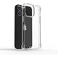 amazon basics Ultra Hybrid Clear Camera Protection Polycarbonate; Tpu Back Cover Case For Iphone 14 Crystal Clear