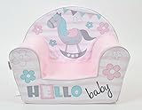 Kindersessel Sessel Babysessel Kindermöbel Kinderzimmer "Pink Rocking Horse" von ALANEL