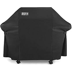Housse Barbecue Housse Bâche de Protection BBQ Couverture de Gril Anti-UV/Anti-l'eau/Anti-l'humidité pour Weber, Holland, JennAir, Brinkmann et Char Broil (152.4 x 76.2 x 127 cm)
