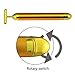 24K Golden Pulse Roller - T Shape Electric Anti-aging Pulse Skin Care - Facial Skin Tightening Roller Massager - Face-lift Firming Electric Vibration Massager - Anti Wrinkles Eliminate Dark Beauty Bar