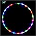 Produktbild 90cm LED blinkender (8-10 Stunden) Hula Hoop, willway 27 Farben ändern LED Hula Hoop für Kinder Erwachsene, tragbare & gewichtet