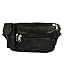 Modish Designs Genuine Sheep Leather 4 Pocket Waist Pouch Cum Multipurpose Waist Bag With Adustable Waist Belt- Black RS.319.00