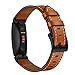 Produktbild Kompatibel mit Fitbit Inspire HR Armband,Premium Lederarmband Vintage-Stil Verstellbares mit Metallschließe Leder Ersatband Smart Fitness-Uhr für unisexTop Grain Lederband Ersatzband Wrist Strap