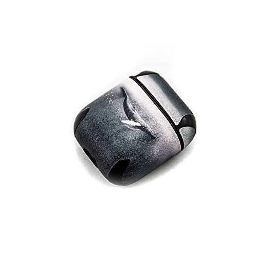 Preisvergleich Produktbild Qiaoxianpo01 Kopfhörerabdeckung, Cartoon-niedliche Airpod-Abdeckung, All-Inclusive-Hartledertasche (Airpod Constellation, Schwarz) (Color : Black Beluga)