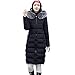 Produktbild Lang Daunenmantel Damen Briskorry Frauen Winterjacke Wintermantel Lange Daunenjacke Winter Warm Kapuzenmantel Dicker Schlank Übergangsmantel Outwear