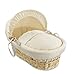 Clair de Lune Stardust Natural Wicker Moses Basket (Cream)